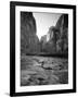 Utah, Zion National Park, the Narrows of North Fork Virgin River, USA-Alan Copson-Framed Photographic Print