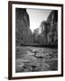 Utah, Zion National Park, the Narrows of North Fork Virgin River, USA-Alan Copson-Framed Premium Photographic Print