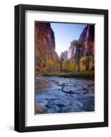 Utah, Zion National Park, the Narrows of North Fork Virgin River, USA-Alan Copson-Framed Photographic Print