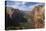 Utah, Zion National Park, View from Top of Angels Landing into Zion Canyon-David Wall-Stretched Canvas