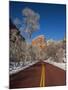 Utah, Zion National Park, Zion Canyon Scenic Drive, Winter, USA-Walter Bibikow-Mounted Photographic Print