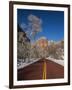 Utah, Zion National Park, Zion Canyon Scenic Drive, Winter, USA-Walter Bibikow-Framed Photographic Print