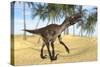 Utahraptor in a Prehistoric Environment-null-Stretched Canvas