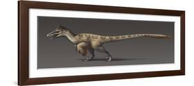 Utahraptor Ostrommaysorum, the Largest known Dromaeosaur-null-Framed Art Print