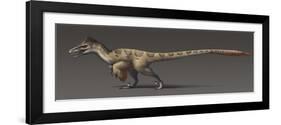 Utahraptor Ostrommaysorum, the Largest known Dromaeosaur-null-Framed Art Print