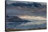 Utan, Antelope Island State Park. Clouds over a Wintery Great Salt Lake-Judith Zimmerman-Stretched Canvas