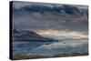 Utan, Antelope Island State Park. Clouds over a Wintery Great Salt Lake-Judith Zimmerman-Stretched Canvas