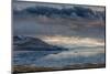 Utan, Antelope Island State Park. Clouds over a Wintery Great Salt Lake-Judith Zimmerman-Mounted Photographic Print