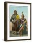 Ute Chief and Squaw-null-Framed Art Print