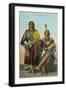 Ute Chief and Squaw-null-Framed Art Print