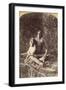 Ute Man with Dog, c1874-John K. Hillers-Framed Giclee Print