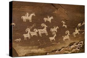 Ute Petroglyphs, Arches National Park, Utah, USA-Roddy Scheer-Stretched Canvas