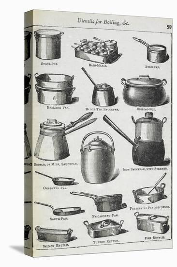 Utensils For Boiling Etc-Isabella Beeton-Stretched Canvas