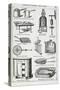 Utensils For Broiling - Meat Screen, Including Various Grills-Isabella Beeton-Stretched Canvas