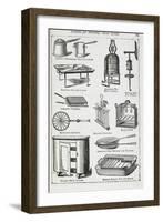 Utensils For Broiling - Meat Screen, Including Various Grills-Isabella Beeton-Framed Giclee Print