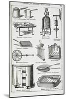 Utensils For Broiling - Meat Screen, Including Various Grills-Isabella Beeton-Mounted Giclee Print