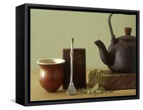 Utensils for Chimarrao: Silver Straw, Infusing Bowl-Ricardo De Vicq De Cumptich-Framed Stretched Canvas