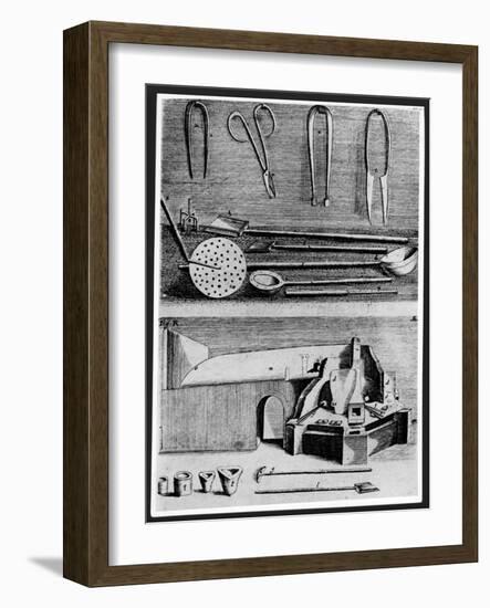 Utensils of a Glass Blower-null-Framed Giclee Print