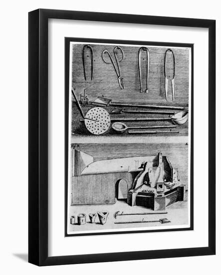 Utensils of a Glass Blower-null-Framed Giclee Print