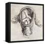 Uterus with Fetus, Illustration, 1774-Science Source-Framed Stretched Canvas
