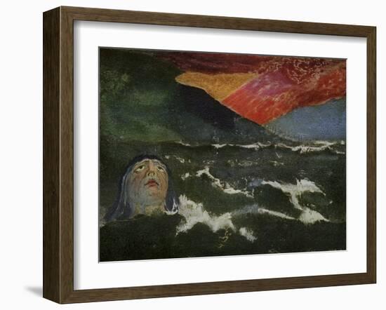 Utha Emerging From the Sea by William Blake-William Blake-Framed Giclee Print