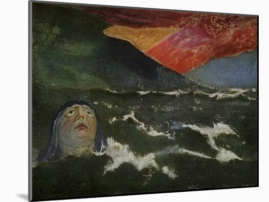 Utha Emerging From the Sea by William Blake-William Blake-Mounted Giclee Print