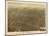 Utica, New York - Panoramic Map-Lantern Press-Mounted Art Print