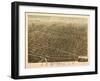 Utica, New York - Panoramic Map-Lantern Press-Framed Art Print