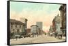 Utica's Busy Corner, Utica, New York-null-Framed Stretched Canvas