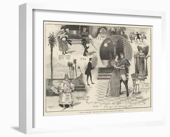 Utopia (Limited), the New Comic Opera at the Savoy Theatre-Cecil Aldin-Framed Giclee Print