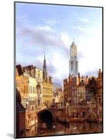 Utrecht with the Oudegracht, 1827-Georg Gillis Van Haanen-Mounted Giclee Print
