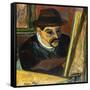 Utrillo devant son chevalet-Suzanne Valadon-Framed Stretched Canvas