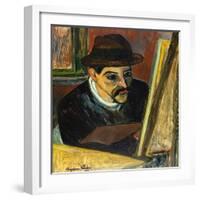 Utrillo devant son chevalet-Suzanne Valadon-Framed Giclee Print