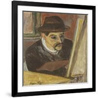 Utrillo devant son chevalet-Suzanne Valadon-Framed Giclee Print