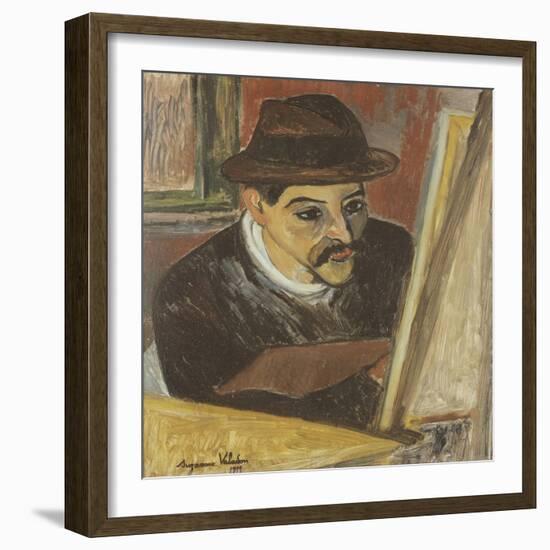 Utrillo devant son chevalet-Suzanne Valadon-Framed Giclee Print