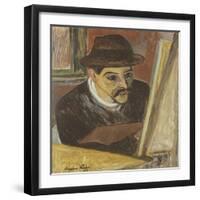 Utrillo devant son chevalet-Suzanne Valadon-Framed Giclee Print