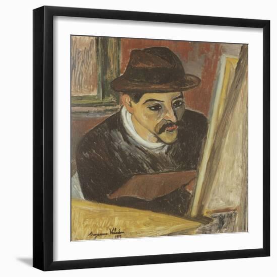 Utrillo devant son chevalet-Suzanne Valadon-Framed Giclee Print