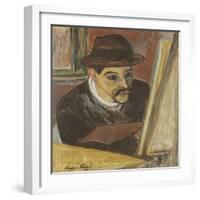 Utrillo devant son chevalet-Suzanne Valadon-Framed Giclee Print