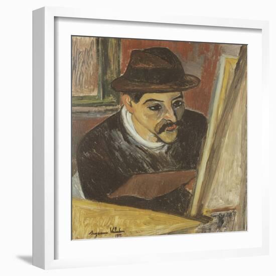 Utrillo devant son chevalet-Suzanne Valadon-Framed Giclee Print