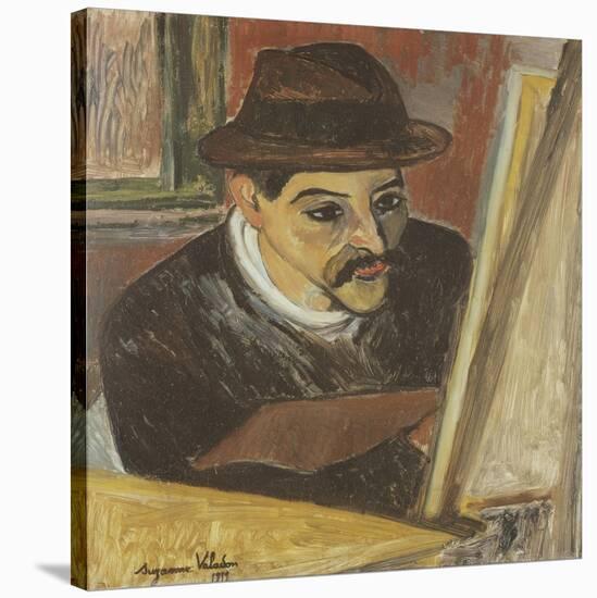 Utrillo devant son chevalet-Suzanne Valadon-Stretched Canvas