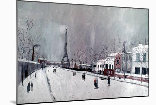 Utrillo: Eiffel Tower-Maurice Utrillo-Mounted Giclee Print