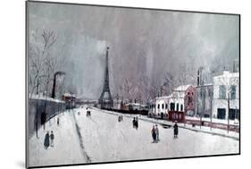 Utrillo: Eiffel Tower-Maurice Utrillo-Mounted Giclee Print