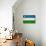 Uzbekistan Flag Design with Wood Patterning - Flags of the World Series-Philippe Hugonnard-Stretched Canvas displayed on a wall