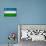 Uzbekistan Flag Design with Wood Patterning - Flags of the World Series-Philippe Hugonnard-Art Print displayed on a wall