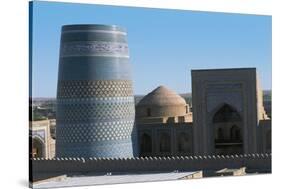 Uzbekistan, Khiva, Itchan Kala, Kalta Minor Minaret-null-Stretched Canvas