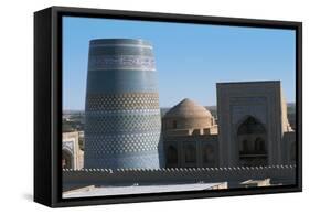 Uzbekistan, Khiva, Itchan Kala, Kalta Minor Minaret-null-Framed Stretched Canvas