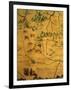 Uzbekistan Region, from Map of Asia Showing Route Taken by Marco Polo-null-Framed Giclee Print