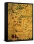 Uzbekistan Region, from Map of Asia Showing Route Taken by Marco Polo-null-Framed Stretched Canvas