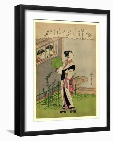 Uzuki-Suzuki Harunobu-Framed Giclee Print