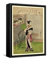 Uzuki-Suzuki Harunobu-Framed Stretched Canvas